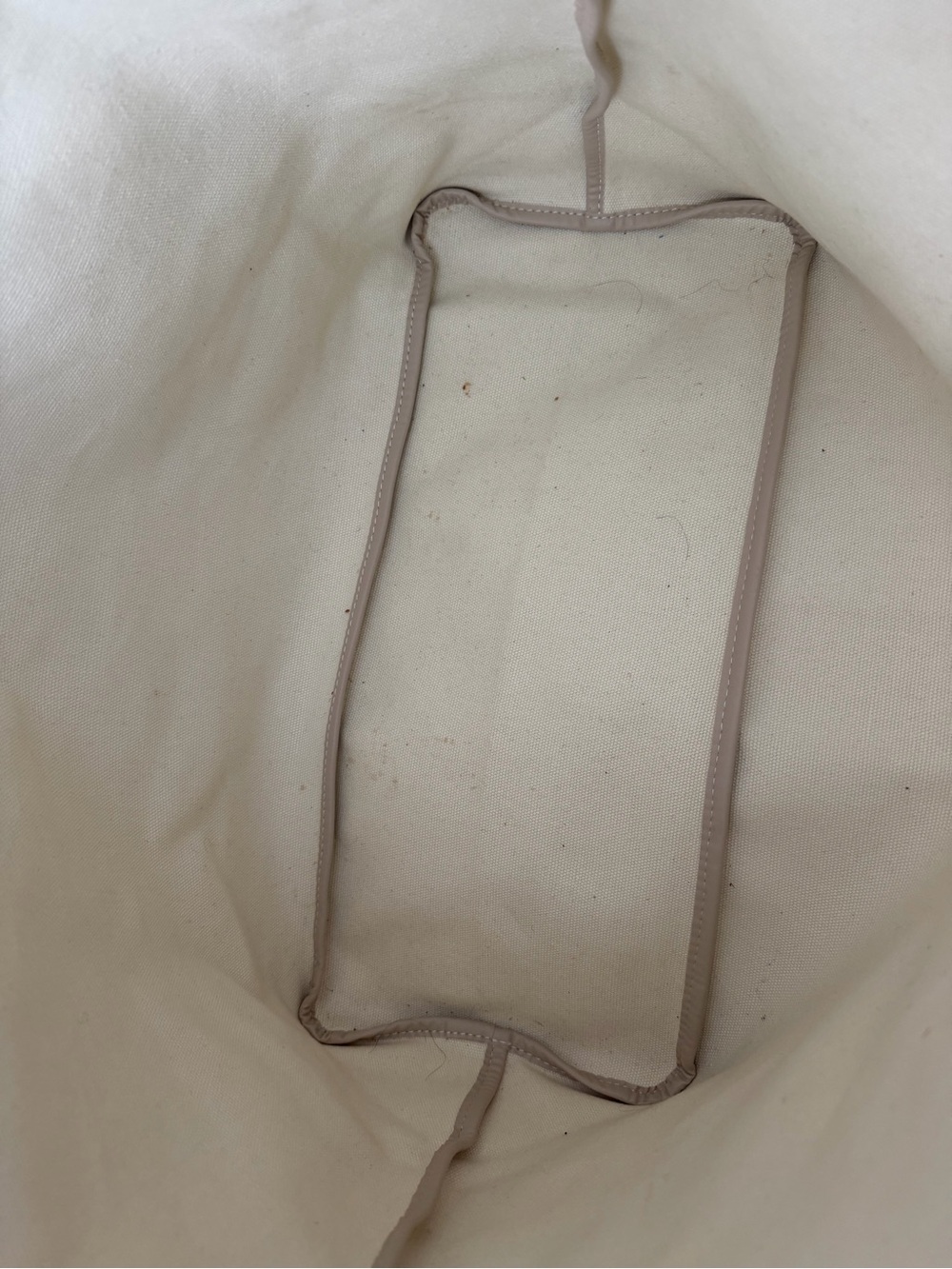 D&G Beige Tote with Black Center Stripe - Picture 3 of 4